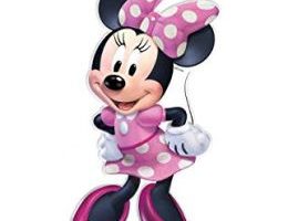 Minnie Mouse vestida de color rosa